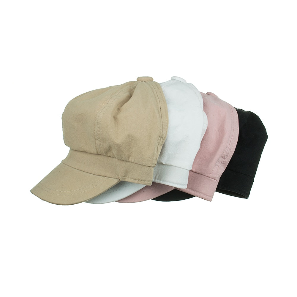 Women's Solid color Beret Bonnet Caps Winter Warm Hat Cap The Clothing Company Sydney
