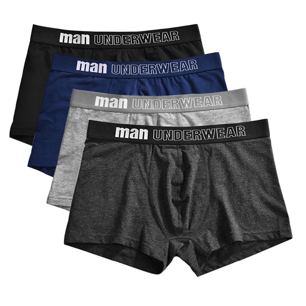 4 pack Men's Boxer Underwear Cotton Boxershort Breathable Solid Flexible Shorts Boxers Underpants Mens Undies The Clothing Company Sydney