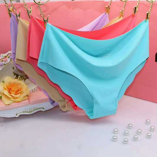 1PC Sexy Seamless Briefs Ultra-thin Traceless Trimming Ruffles Soft Underwear Women's Panties The Clothing Company Sydney