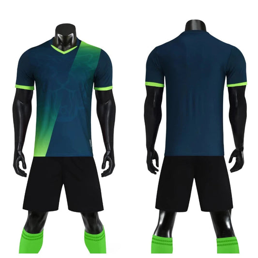 Men's Women's Kids Football Jersey Shorts Set Custom Soccer Uniform Outfit Kids School Team Training Kit The Clothing Company Sydney