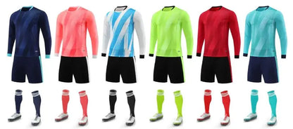 Goalkeeper Football Jersey Suit for Kids Adults Personalized Custom Boys Girls Men's Womens Print Long Sleeve Soccer Uniforms - The Clothing Company Sydney