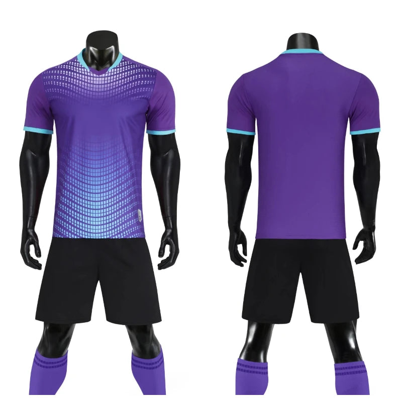 Men's Women's Kids Football Jersey Shorts Set Custom Soccer Uniform Outfit Kids School Team Training Kit The Clothing Company Sydney