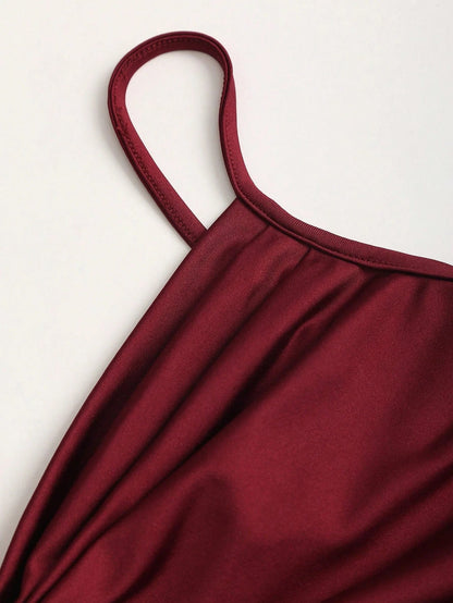 Women’s Elegant Maxi Party Dress – Spaghetti Strap Slim Fit Summer Evening Gown The Clothing Company Sydney