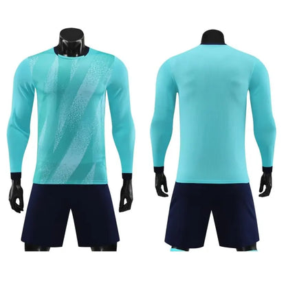 Goalkeeper Football Jersey Suit for Kids Adults Personalized Custom Boys Girls Men's Womens Print Long Sleeve Soccer Uniforms - The Clothing Company Sydney