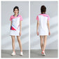 Women's Table Tennis Pastel T-shirts 3D Graphic Printed Badminton Clothes Quick-Drying Jersey