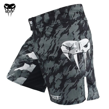 Dragon Print Breathable Fighting MMA Shorts Grappling Muay Thai Clothing Kick Boxing Training Shorts - The Clothing Company Sydney
