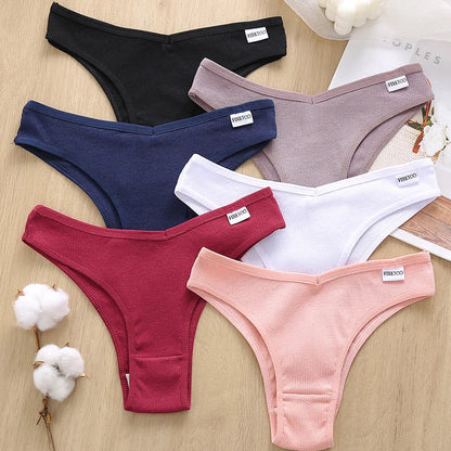 3 Pack Cotton Women's Panties Low Rise Female Seamless Underwear Breathable Underpants Intimates Lingerie The Clothing Company Sydney