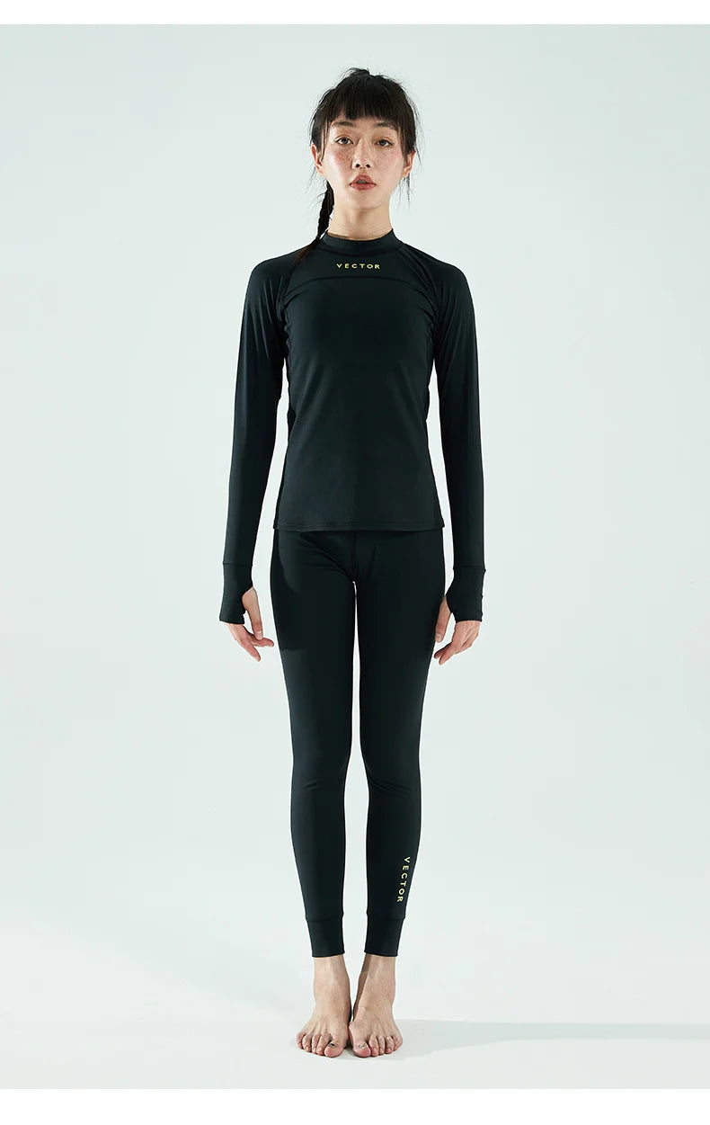 Womens 2 Piece Ultra Soft Winter Ski Quick Dry Base Layering Set Microfiber Fleece Thermal Underwear Plus Pants Set - The Clothing Company Sydney