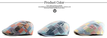 Men Autumn Peaked Cap Women Retro Style Pattern Beret Outdoor Casual Fashion Trend Forward Ivy Newsboy Hat - The Clothing Company Sydney