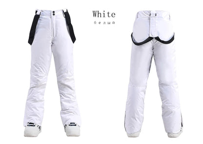 Men Women Snow Suit Wear Snowboarding Clothing Winter Warm Waterproof Outdoor Ski Set Jackets + Strap Pants - The Clothing Company Sydney