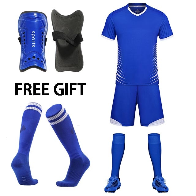 Children Adult Football Jerseys Boys and girls Soccer Clothes Sets youth soccer sets training jersey suit with socks and Shin guards The Clothing Company Sydney