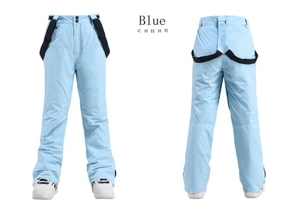 Men Women Snow Suit Wear Snowboarding Clothing Winter Warm Waterproof Outdoor Ski Set Jackets + Strap Pants - The Clothing Company Sydney