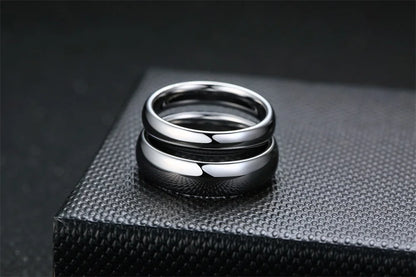 Anti Scratch Tungsten Wedding Rings for Women Men Simple Classic Wedding Bands for Couples Basic Jewelry - The Clothing Company Sydney