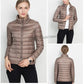 Women Spring Jacket Fashion Short Ultra Lightweight Packable Puffer Coats 15 Colors Female Down Warm Korean Slim Fit Parkas 5XL The Clothing Company Sydney