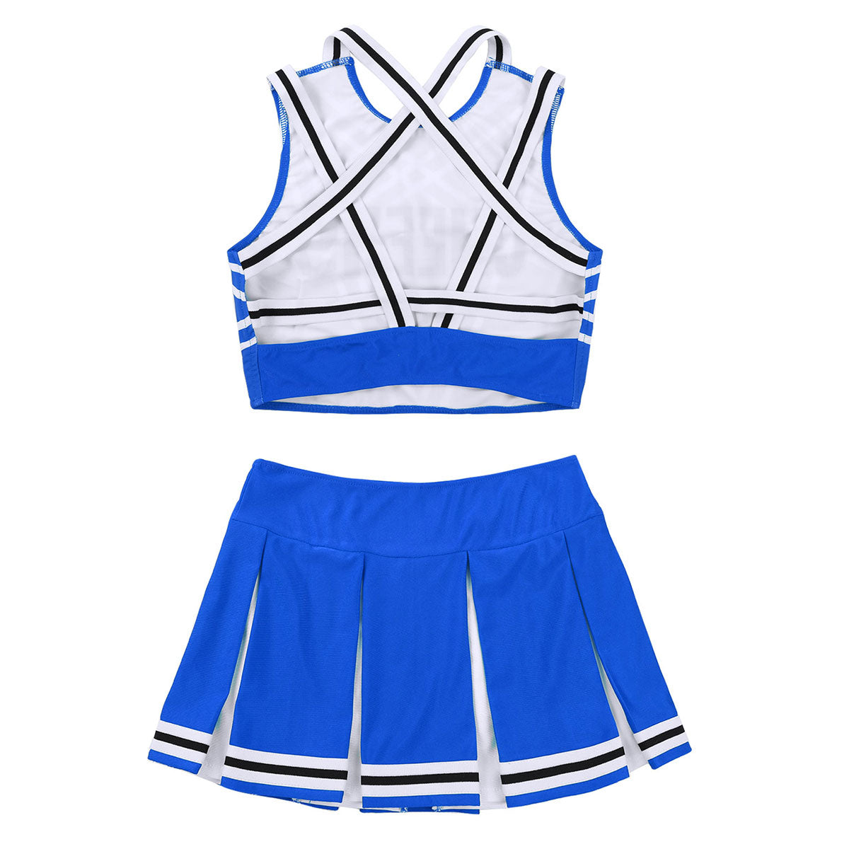 Women's Cheerleader Cosplay Costume Uniform Outfit Stand Collar Crop Top with Mini Pleated Skirts Carnival Cheerleading Suit The Clothing Company Sydney