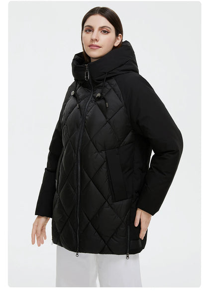Winter Jacket Women's Collection Warm Jacket Mid-length Coats Parka - The Clothing Company Sydney