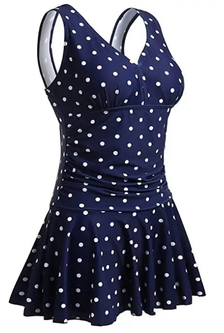 Women Modest Swim Dresses Floral Print Plus-Size Swimsuit Padded One Piece Swimwear Bathing Suits The Clothing Company Sydney