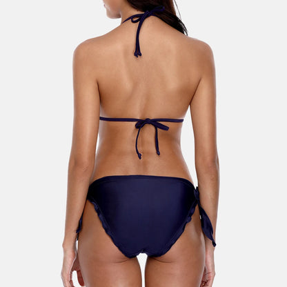 Women's Low Waist Bikini Set Vintage Polka Dot Print Swimwear Bandage Swimsuit Retro Floral Bathing Suit Beachwear The Clothing Company Sydney