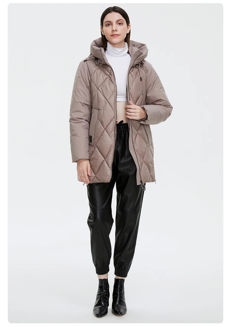 Winter Jacket Women's Collection Warm Jacket Mid-length Coats Parka - The Clothing Company Sydney