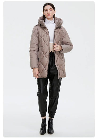 Winter Jacket Women's Collection Warm Jacket Mid-length Coats Parka - The Clothing Company Sydney