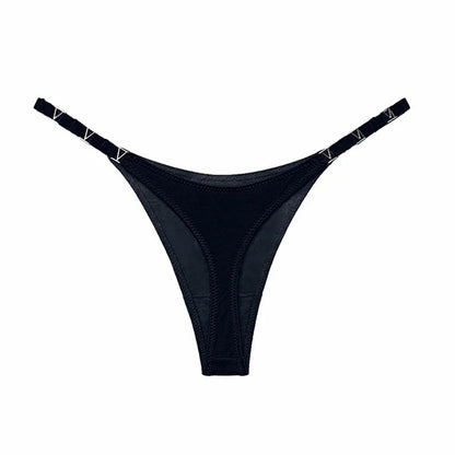 Seamless Thong Women's Underwear Briefs Panties Zebra Flower Low Rise Metal Buckle G String Bikini Undies The Clothing Company Sydney