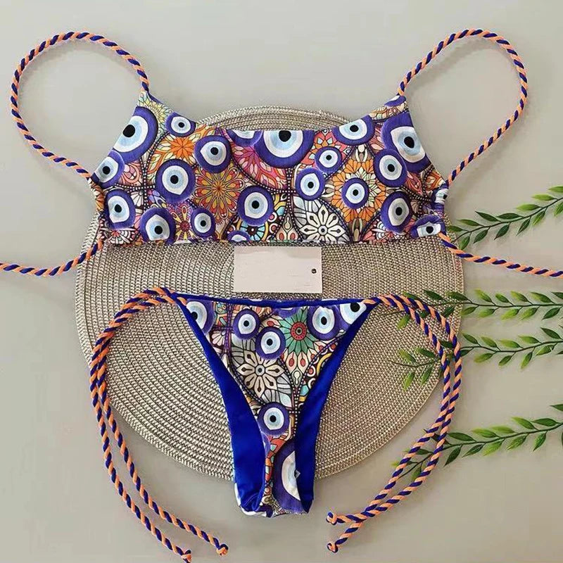 2 Piece Swimwear Bikini Set Thong Swimsuit Two Pieces Bathing Suit Women's Beach Wear The Clothing Company Sydney