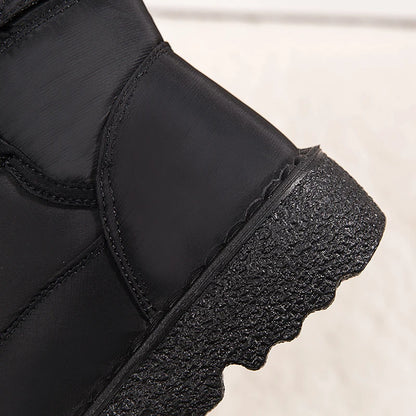 Non Slip Waterproof Snow Boots Women's Thick Plush Winter Ankle Boots Cotton Padded Shoes - The Clothing Company Sydney