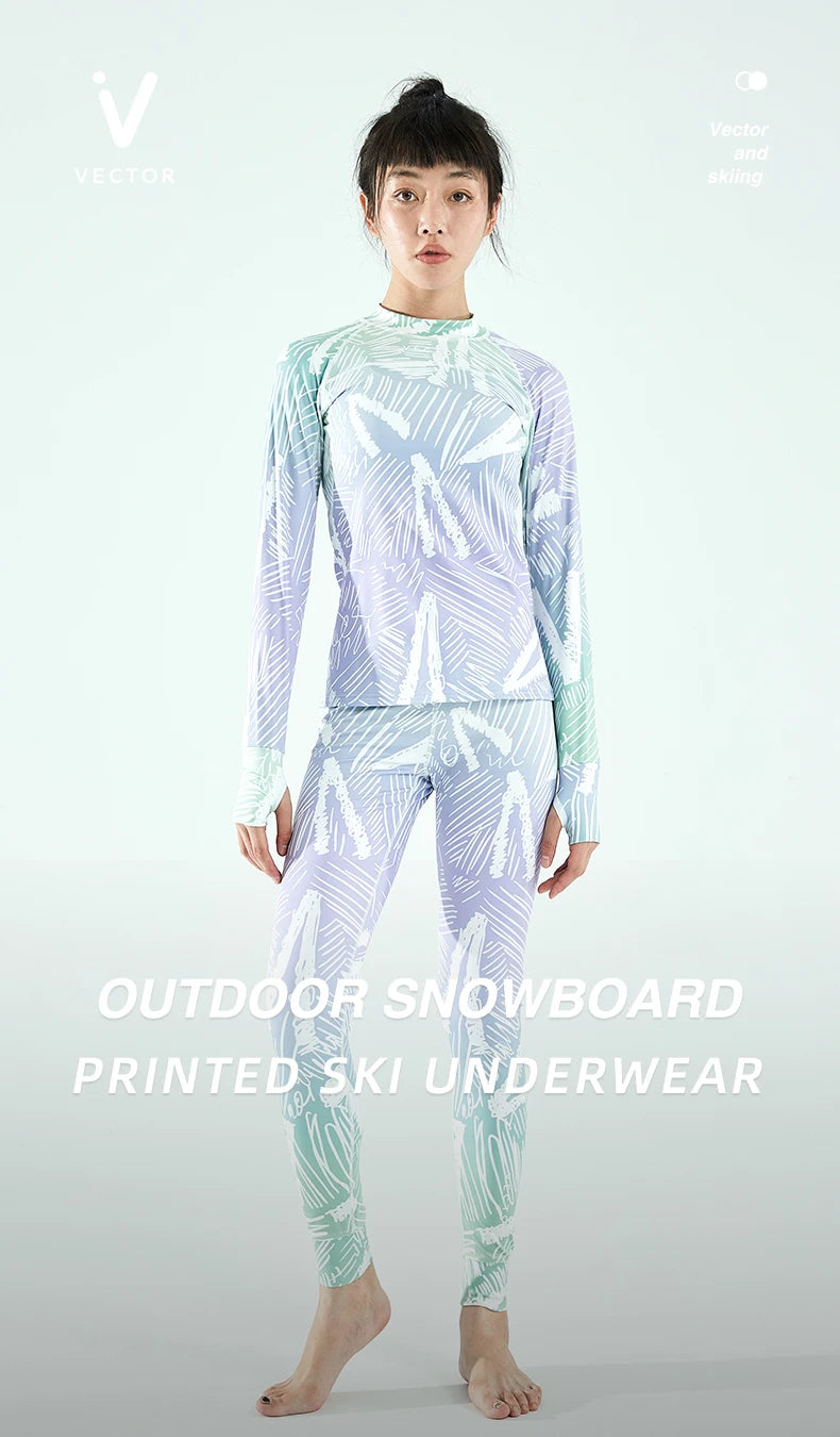 Womens 2 Piece Ultra Soft Winter Ski Quick Dry Base Layering Set Microfiber Fleece Thermal Underwear Plus Pants Set - The Clothing Company Sydney