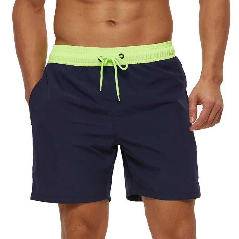 Men's Summer Swimming Board Shorts Sport Breathable Elastic Waist Mesh Liner With Pocket Shorts Swim Trunks The Clothing Company Sydney