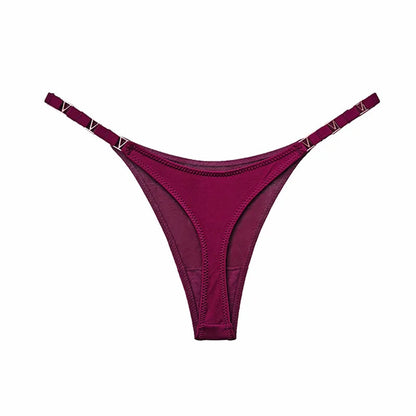 Seamless Thong Women's Underwear Briefs Panties Zebra Flower Low Rise Metal Buckle G String Bikini Undies The Clothing Company Sydney