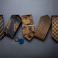 Designer Striped Silk Classic Ties For Men Wedding Accessories Gift For Men Neck Tie Set Pocket Square Cufflinks Set - The Clothing Company Sydney