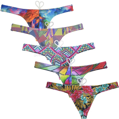 Men's Bikini Swim Thong Printed Swimsuit Smooth Swimwear T-back Mini Beachwear Surfing Thongs The Clothing Company Sydney