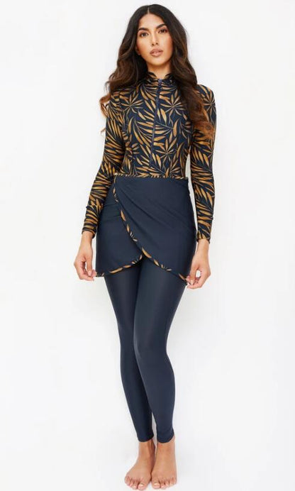 Conservative Swimwear Women Modest Patchwork Long Sleeves Sport Swimsuit 3 Piece Bathing Suit The Clothing Company Sydney