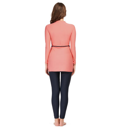 Conservative Swimwear Women Modest Patchwork Long Sleeves Sport Swimsuit 3 Piece Bathing Suit The Clothing Company Sydney