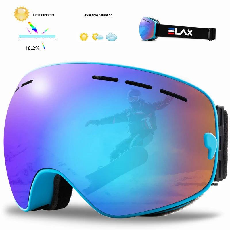 Double Layers Anti-Fog Snow Ski Goggles The Clothing Company Sydney