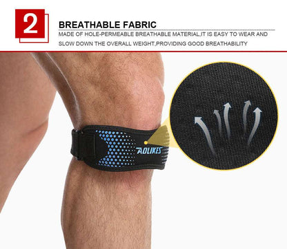 1 Piece Adjustable Knee Pad Knee Pain Relief Patella Stabilizer Brace Support for Hiking Soccer Basketball Running  Sport The Clothing Company Sydney