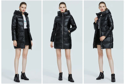 Women's Hooded Winter jacket fashion casual slim long warm cotton coat ladies parkas - The Clothing Company Sydney