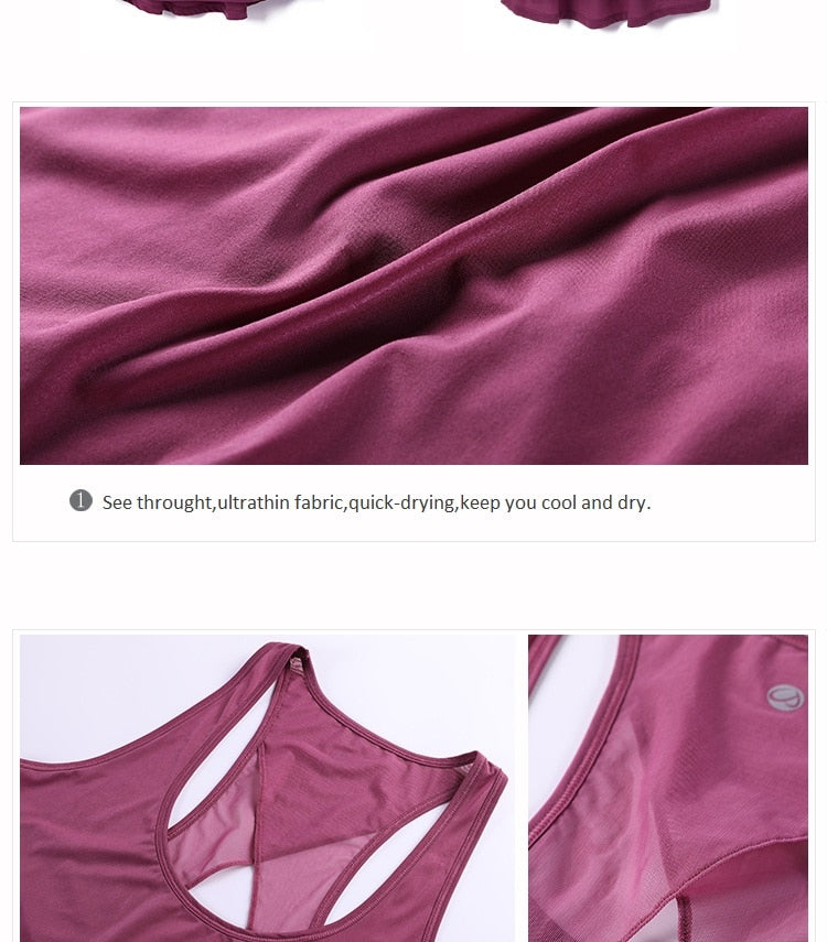 Women's Vest Tops Activewear Mesh Workout Sports Racerback Tank Tops Sleeveless Back Hollow Out Pullover T-shirt The Clothing Company Sydney