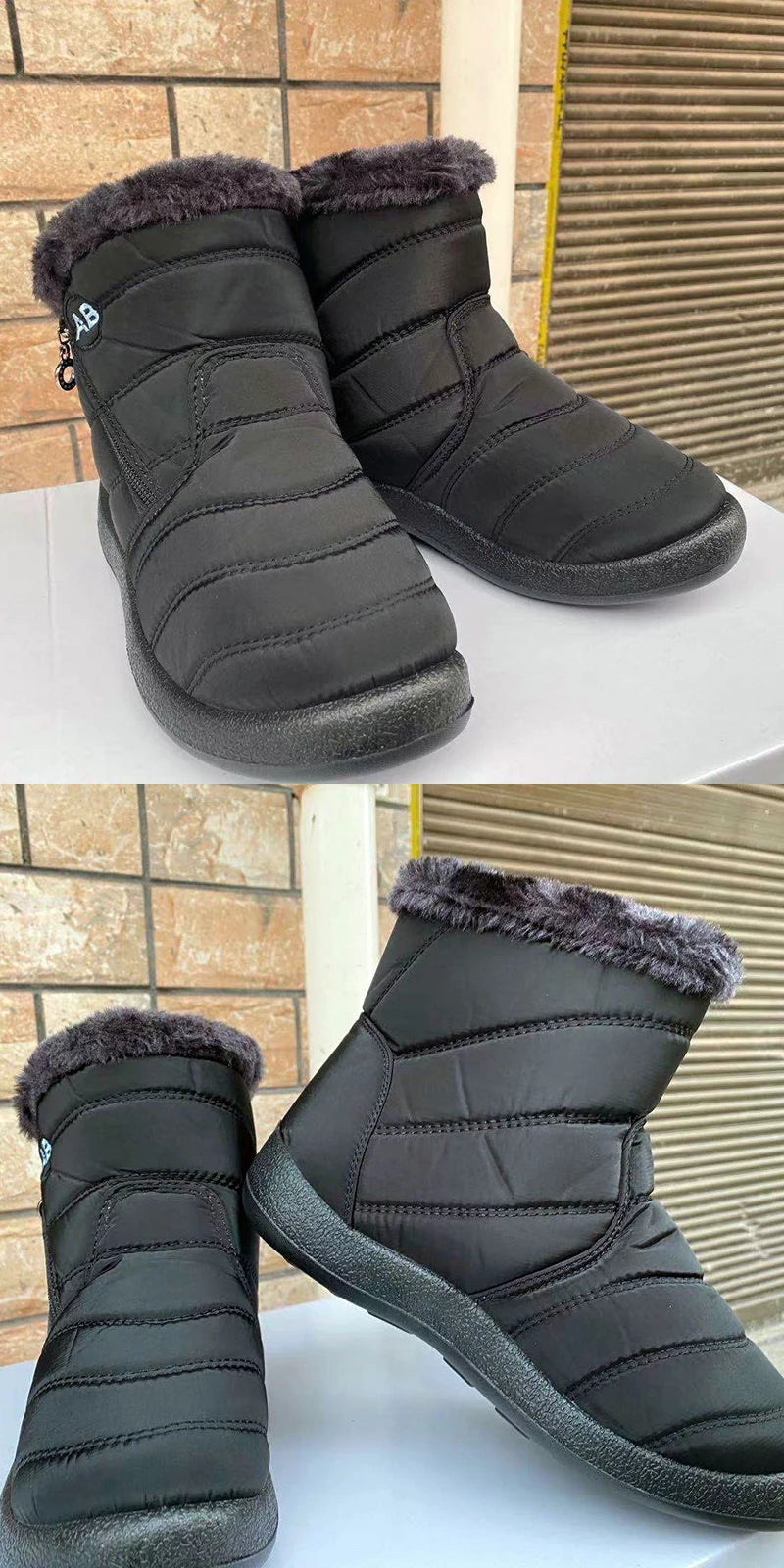 Women's Thick Plush Snow Boots Winter Waterproof Non-slip Platform Ankle Boots Women Warm Cotton Padded Shoes The Clothing Company Sydney