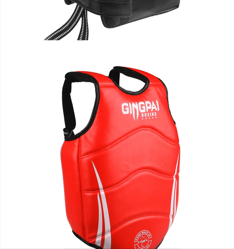 Boxing Chest Guard MMA Martial Arts Rib Shield Armour Adults Kids Body Protector Kickboxing Training Uniform Muay Thai Fight Gear - The Clothing Company Sydney