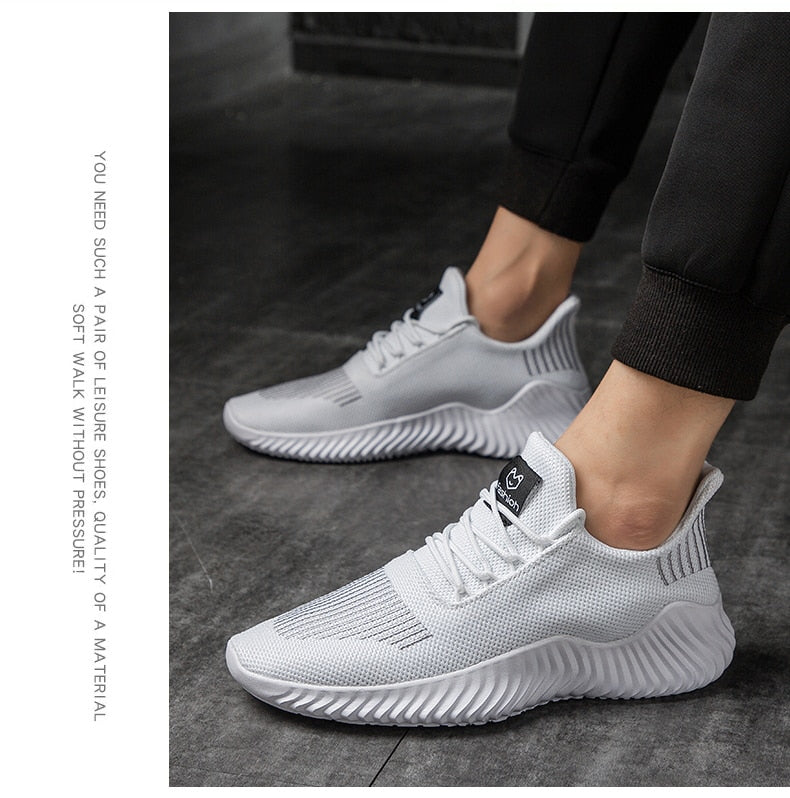 Fashion Sneakers Men's Classic Male Casual Shoes Breathable Mesh Gym Training Athletic Outdoor Shoes Lace Up Sneakers The Clothing Company Sydney