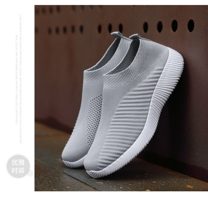 Women's Vulcanized Shoes High Quality Women Sneakers Slip On Flats Shoes Women Loafers Walking Flats The Clothing Company Sydney