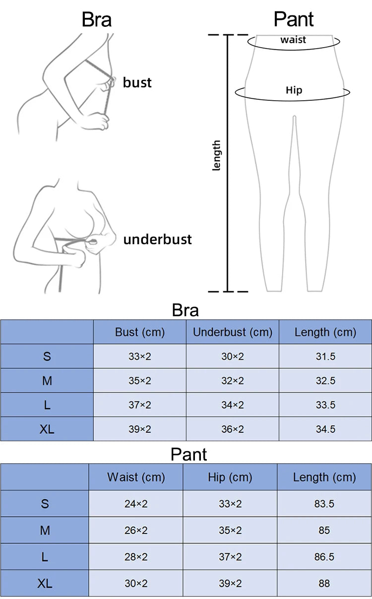 Nylon Yoga Set Women's Tracksuit Gym Fitness Set Woman 2 Piece Leggings Sports Bra Breathable Sportwear