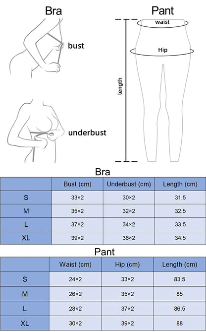 Nylon Yoga Set Women's Tracksuit Gym Fitness Set Woman 2 Piece Leggings Sports Bra Breathable Sportwear