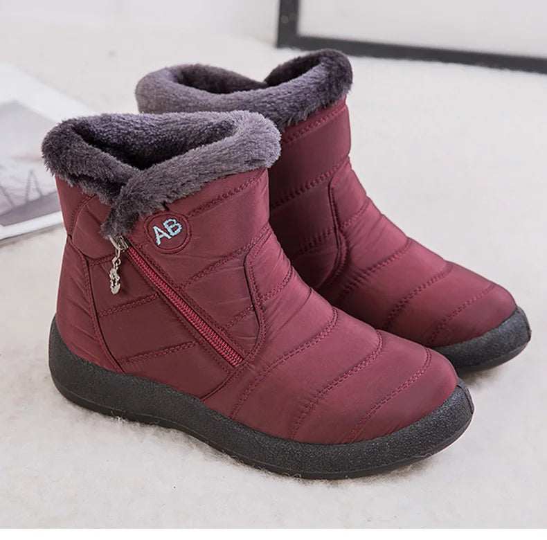 Women's Thick Plush Snow Boots Winter Waterproof Non-slip Platform Ankle Boots Women Warm Cotton Padded Shoes The Clothing Company Sydney