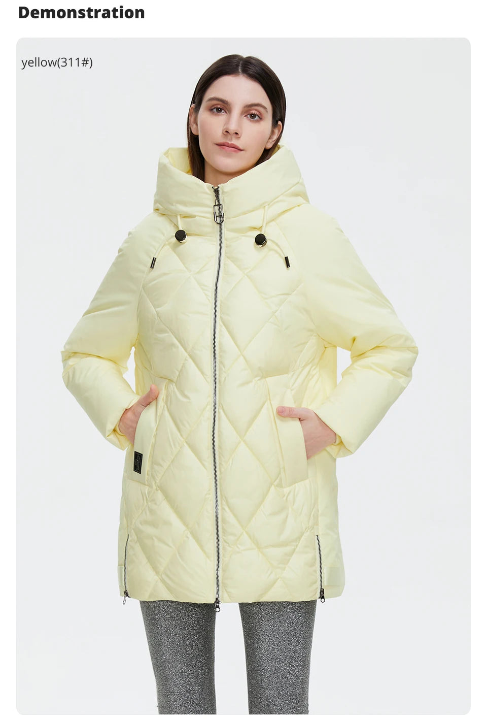 Winter Jacket Women's Collection Warm Jacket Mid-length Coats Parka - The Clothing Company Sydney