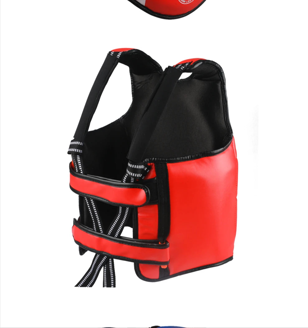 Boxing Chest Guard MMA Martial Arts Rib Shield Armour Adults Kids Body Protector Kickboxing Training Uniform Muay Thai Fight Gear - The Clothing Company Sydney