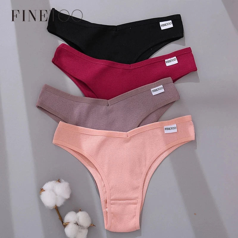 3 Pack Cotton Women's Panties Low Rise Female Seamless Underwear Breathable Underpants Intimates Lingerie The Clothing Company Sydney