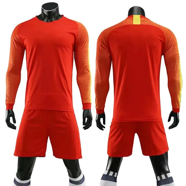 Mens Womens Kids Long Sleeve Soccer Jersey Set Custom Football Jerseys Uniform Team Kit blank Football Set The Clothing Company Sydney