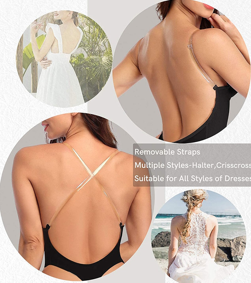 Women's Plunging Deep V-Neck Strapless Backless Bodysuit Seamless Thong Full Body Shapewear for Wedding Party Body Shaper The Clothing Company Sydney